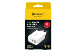 Intenso Power Adapter 1x USB-A/2x USB-C 65W GaN White