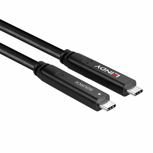 LINDY USB 3.2 Gen 2 & DP 1.4 Typ C Hybridkabel 15m