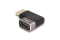 DELOCK HDMI Adapter St zu Bu 90°rechts gewinkelt grau Metall