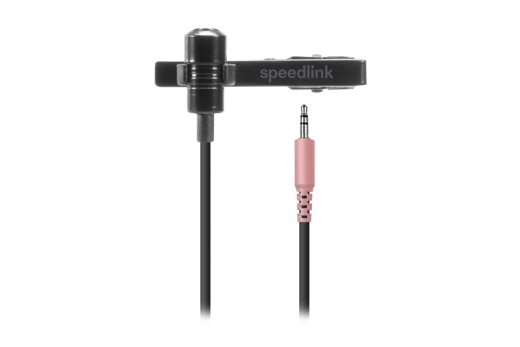 Speedlink Mikrofon SPES, zum Anstecken, Metalclip, schwarz retail