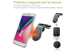 Techly Magnetische Autohalterung für Smartphones