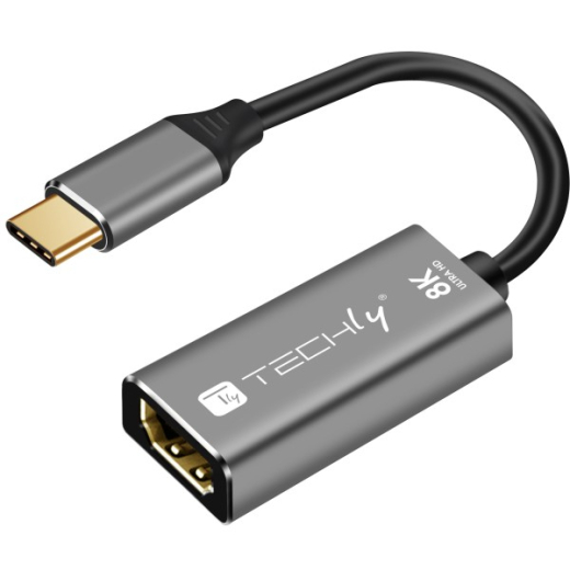 Techly Adapter USB-C auf HDMI 2.1 0.15m