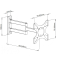 Techly Wandhalterung 19-37 LCD/LED/Plasma 3Gelenke bicolor