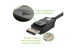 Techly Displayport-Kabel 2.1 M/M 2m