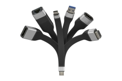 Techly Flexibler Adapter Typ C auf RJ45