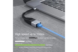 Techly Flexibler Adapter Typ C auf RJ45