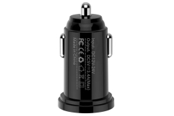 Techly Autoladegerät 2p USB A 5V/2.4A schwarz