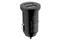 Techly Autoladegerät 2p USB A 5V/2.4A schwarz