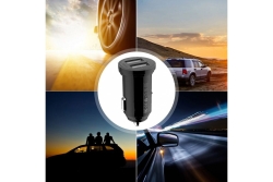 Techly USB Autoladegerät 4800mA 2p Schwarz