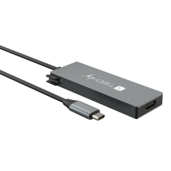 Techly Hub USB-C 4 in 1