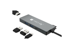 Techly Hub USB-C 4 in 1