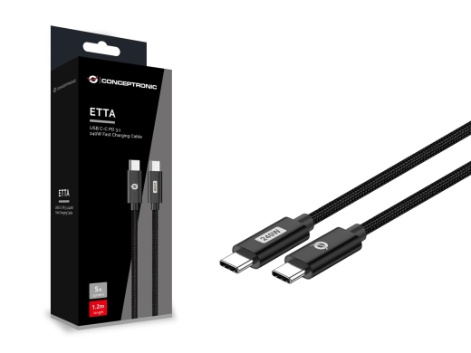 CONCEPTRONIC Kabel USB-C3.1->C 240W/QC 480Mbs 2.00m sw