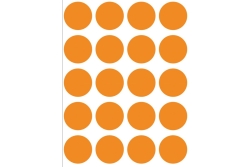 HERMA Vielzwecketiketten/Farbpunkte 19mm rund leuchtorange