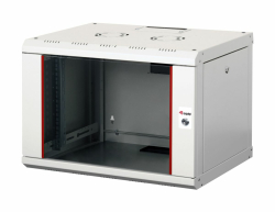 Equip 19 Netzwerkschrank Glastür PM 600x450mm 7HE grau