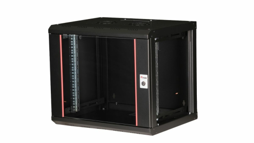 Equip 19 Netzwerkschrank Glastür PM 600x450mm 9HE schwarz