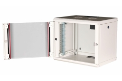 Equip 19 Netzwerkschrank Glastür PM 600x450mm 9HE grau