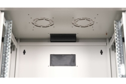 Equip 19 Netzwerkschrank Glastür PM 600x450mm 9HE grau