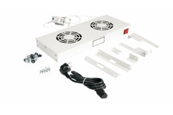 Equip 19 Lüfter für Serverschränke/2xLüfter 1U RAL7035