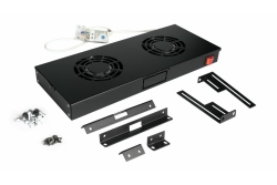 Equip 19 Lüfter für Serverschränke/2xLüfter 1U RAL9005