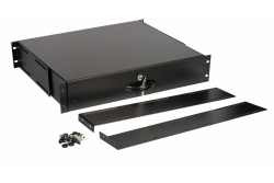 Equip 19 Schublade für Serverschränke abschl. 2U RAL9005