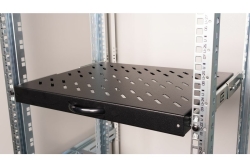 Equip 19 Fachboden aus. für Serverschränke 60cm 1U schwarz