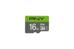 SD MicroSD HC Card 16GB PNY Elite Cl.10 U1 retail
