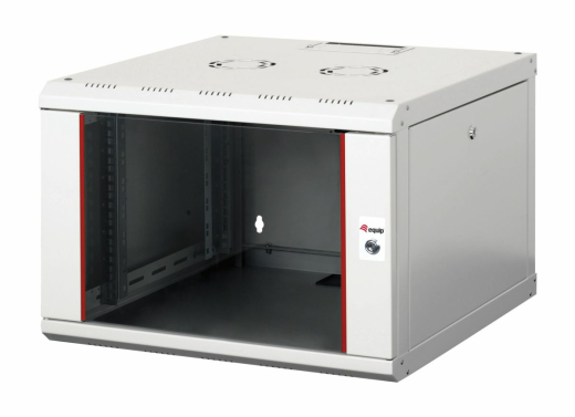 Equip 19 Netzwerkschrank Glastür PM 600x600mm 7HE grau