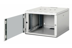 Equip 19 Netzwerkschrank Glastür PM 600x600mm 7HE grau