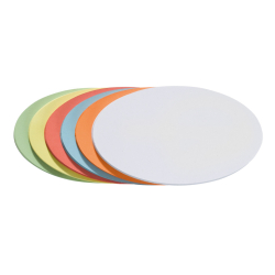Moderationskarte - Oval, 190 x 110 mm, sortiert, 500...