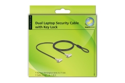 NAVILOCK Dual Notebook Sicherungskabel 2 Kesnington Slots