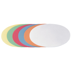 selbstklebende Moderationskarte - Oval, 190 x 110 mm,...