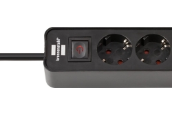 Brennenstuhl Steckdosenleiste Ecolor 4fach USB C 15.5W sw/sw