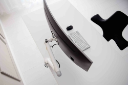 BakkerElkhuizen Monitorarm BE Flexible Single weiß retail