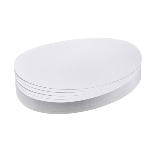 Moderationskarte - Oval, 190 x 110 mm, weiß, 500 Stück