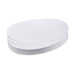 Moderationskarte - Oval, 190 x 110 mm, weiß, 500...