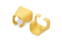 DIGITUS Farbclips für Patchkabel RJ45 100 Stück gelb