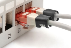 DIGITUS Farbclips für Patchkabel RJ45 100 Stück schwarz