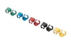 DIGITUS Farbclips für Patchkabel RJ45 100 Stk. gem.Farbe