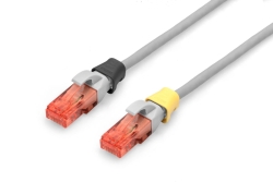DIGITUS Farbclips für Patchkabel RJ45 100 Stk. gem.Farbe