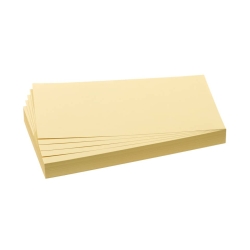 Moderationskarte - Rechteck, 205 x 95 mm, gelb, 500...