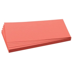 Moderationskarte - Rechteck, 205 x 95 mm, rot, 500...