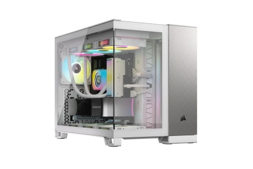 CORSAIR Geh mATX 2500X (Tempered Glass) White/Satin Grey
