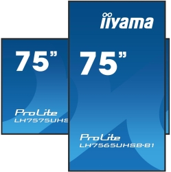 IIYAMA 189.0cm(75) LH7565UHSB-B1 16:9 2xHDMI+DP+2xUSB IPS...