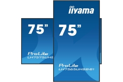 IIYAMA 189.0cm(75) LH7565UHSB-B1 16:9 2xHDMI+DP+2xUSB IPS retail (Speditionsversand)
