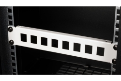 Equip 10 Patchpanel 8xRJ45 Keystone Jacks (leer) 1U grau