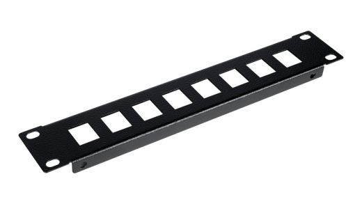 Equip 10 Patchpanel 8xRJ45 Keystone Jacks (leer) 1U schwarz