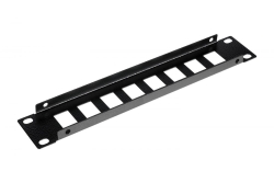 Equip 10 Patchpanel 8xRJ45 Keystone Jacks (leer) 1U schwarz