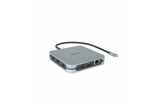 Dicota USB-C 10-in-1 Docking Station 8K HDMI PD 100W silver